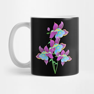 Beautiful blossoming Columbine Flower petals Wild flower lover Mug